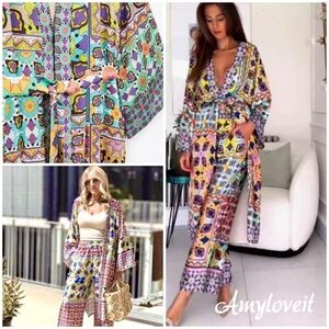 Zara Belted Printed Kimono #41